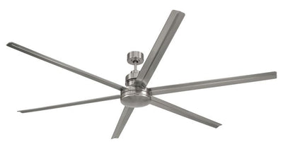 Antique Hardware 80" Mondo in Brushed Polished Nickel w/ Brushed Nickel Blades Accessory