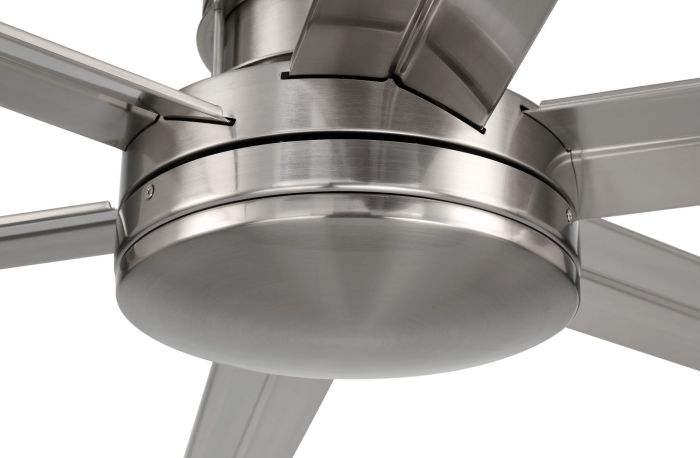 Antique Hardware 80" Mondo in Brushed Polished Nickel w/ Brushed Nickel Blades Accessory