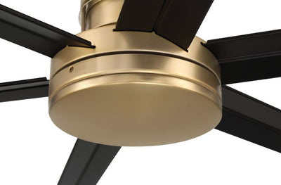 ##Antique Hardware## 80" Mondo in Satin Brass w/ Flat Black Blades