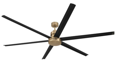 ##Antique Hardware## 80" Mondo in Satin Brass w/ Flat Black Blades