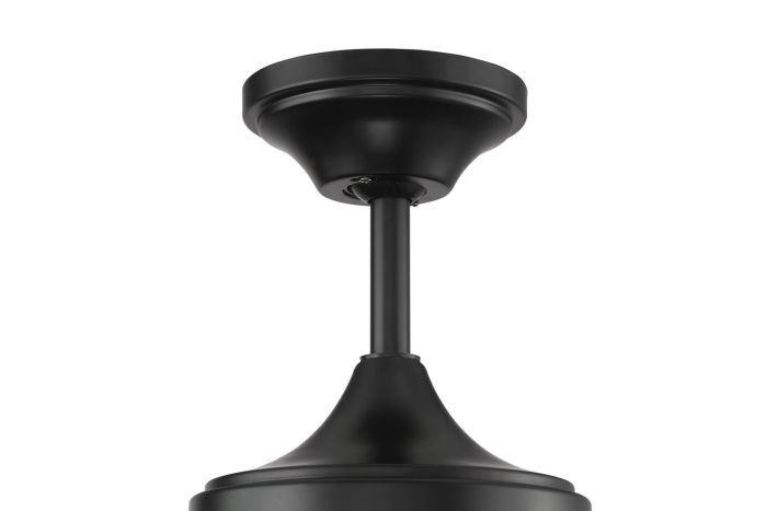 ##Antique Hardware## 60" Mobi Indoor/Outdoor (Wet) in Flat Black w/ Flat Black Blades