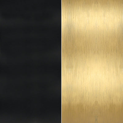 ##Antique Hardware## Atlas 1 Light Matte Black + Textured Gold Outdoor Sconce
