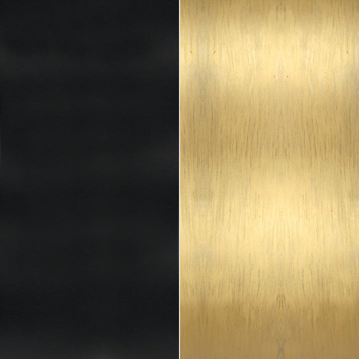 ##Antique Hardware## Brian Patrick Flynn Capsule 1 Light Matte Black + Textured Gold Outdoor Sconce