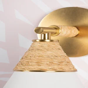##Antique Hardware## Mica Wall Sconce