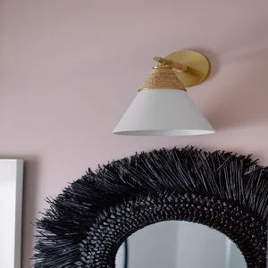 ##Antique Hardware## Mica Wall Sconce