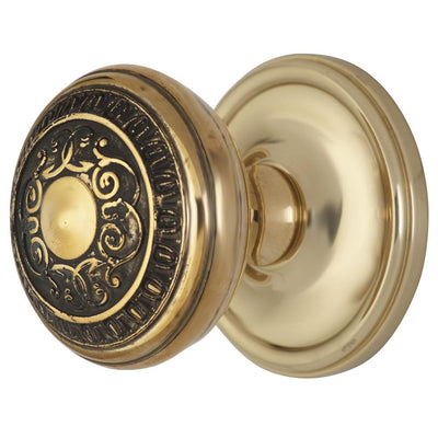 ##Antique Hardware## Traditional Rosette Door Set with Egg & Dart Door Knobs (Several Finishes Available)