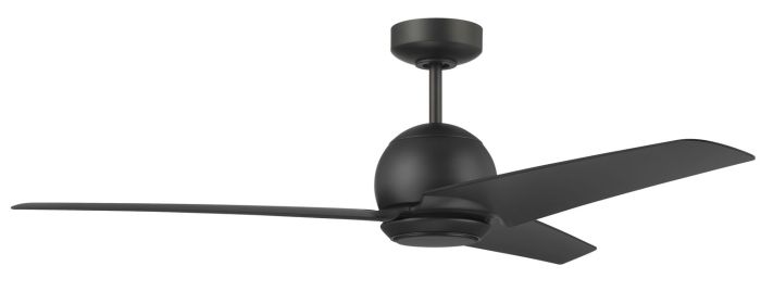 Antique Hardware 52" Nate in Flat Black Finish, Flat Black Blades, Light kit included (Optional), WiFi Control Ceiling Fan
