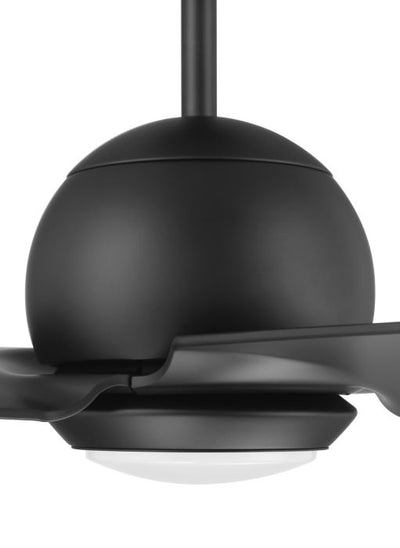 Antique Hardware 52" Nate in Flat Black Finish, Flat Black Blades, Light kit included (Optional), WiFi Control Ceiling Fan