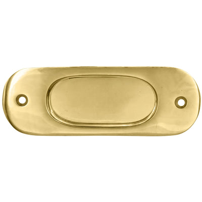 Antique Hardware 5 Inch Solid Brass Traditional Style Oval Sash Pull (Several Finishes Available) POCKET DOOR