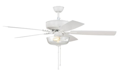 ##Antique Hardware## 52" Pro Plus 101 in White w/ White/Washed Oak Blades