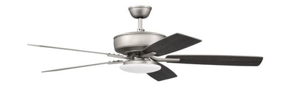 ##Antique Hardware## 52" Pro Plus 112 in Brushed Nickel w/ Brushed Nickel/Greywood Blades