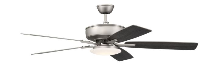 ##Antique Hardware## 52" Pro Plus 112 in Brushed Nickel w/ Brushed Nickel/Greywood Blades