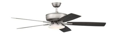 ##Antique Hardware## 52" Pro Plus 112 in Brushed Nickel w/ Brushed Nickel/Greywood Blades
