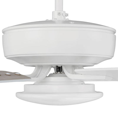 ##Antique Hardware## 52" Pro Plus 112 in White w/ White/Washed Oak Blades