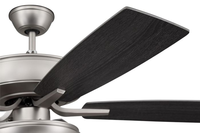 ##Antique Hardware## 52" Pro Plus 119 in Brushed Nickel w/ Brushed Nickel/Greywood Blades