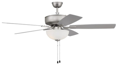 ##Antique Hardware## 52" Pro Plus 211 in Brushed Nickel w/ Brushed Nickel/Greywood Blades