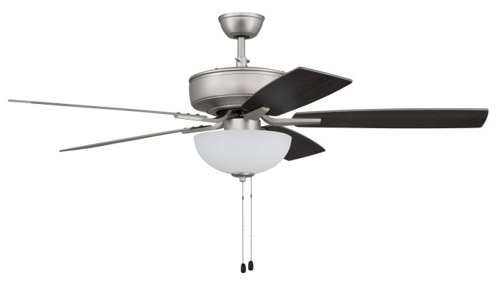 ##Antique Hardware## 52" Pro Plus 211 in Brushed Nickel w/ Brushed Nickel/Greywood Blades