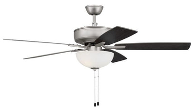 ##Antique Hardware## 52" Pro Plus 211 in Brushed Nickel w/ Brushed Nickel/Greywood Blades