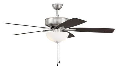 ##Antique Hardware## 52" Pro Plus 211 in Brushed Polished Nickel w/ Drifwood/Grey Walnut Blades