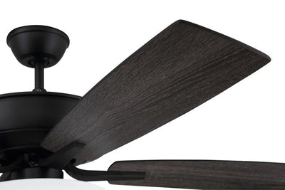 ##Antique Hardware## 52" Pro Plus 211 in Flat Black  w/ Flat Black/Grey Wood Blades