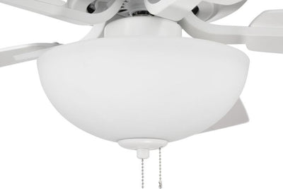 Antique Hardware 52" Pro Plus 211 in White w/ White/Washed Oak Blades Ceiling Fan