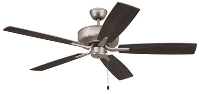 ##Antique Hardware## 52" Pro Plus in Brushed Nickel w/ Brushed Nickel/Greywood Blades