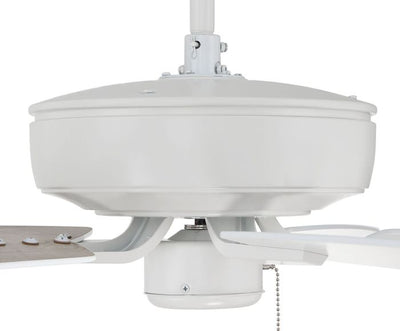 ##Antique Hardware## 52" Pro Plus in White w/ White/Washed Oak Blades