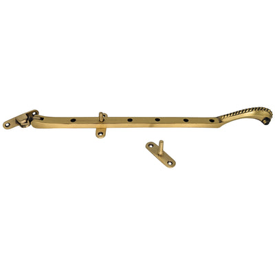 Antique Hardware 12 Inch Georgian Rope Casement Window Stay (Several Finishes Available) WINDOW STAY