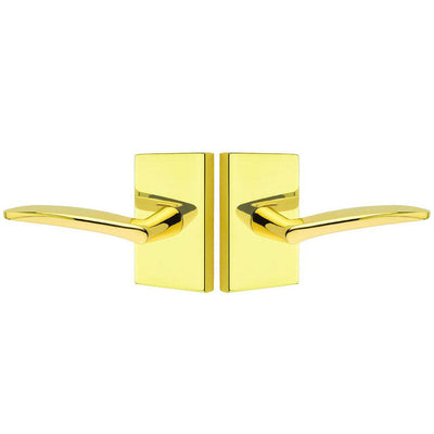 Antique Hardware Emtek Solid Brass Poseidon Lever With Modern Rectangular Rosette (Several Finish Options) EMTEK LEVER DOOR KNOB