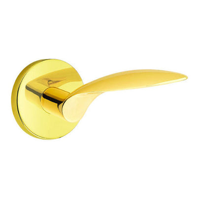 Antique Hardware Emtek Solid Brass Mercury Lever With Disk Rosette (Several Finish Options) EMTEK LEVER DOOR KNOB