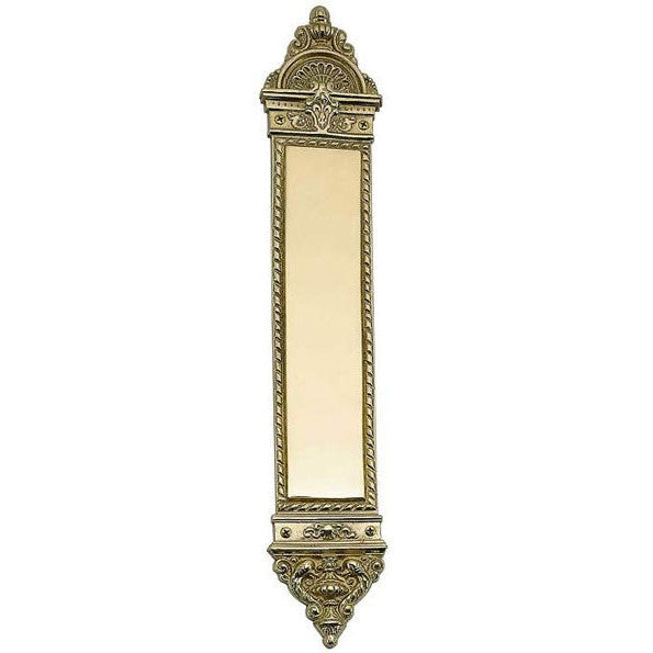 ##Antique Hardware## 16 Inch Solid Brass L'Enfant Style Solid Brass Push Plate (Several Finishes Available)