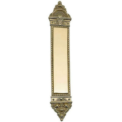 ##Antique Hardware## 16 Inch Solid Brass L'Enfant Style Solid Brass Push Plate (Several Finishes Available)