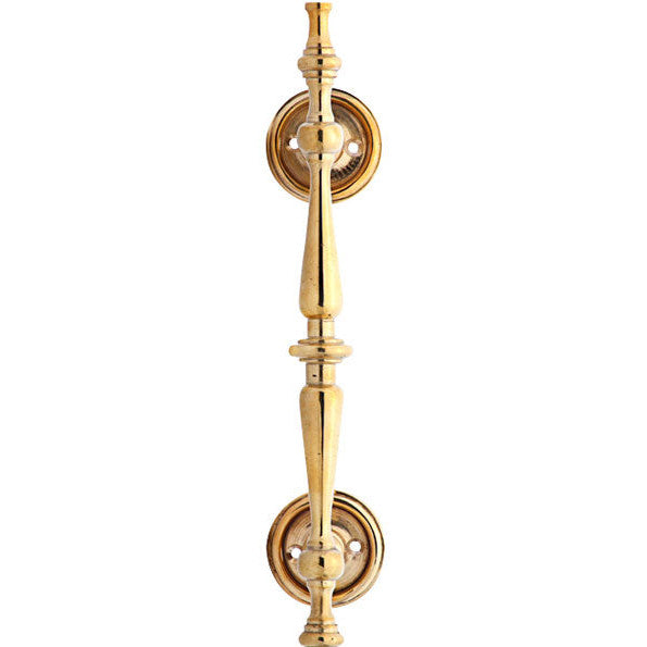 ##Antique Hardware## 9 1/2 Inch Solid Brass Traditional Door Pull