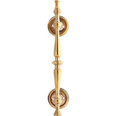 ##Antique Hardware## 9 1/2 Inch Solid Brass Traditional Door Pull