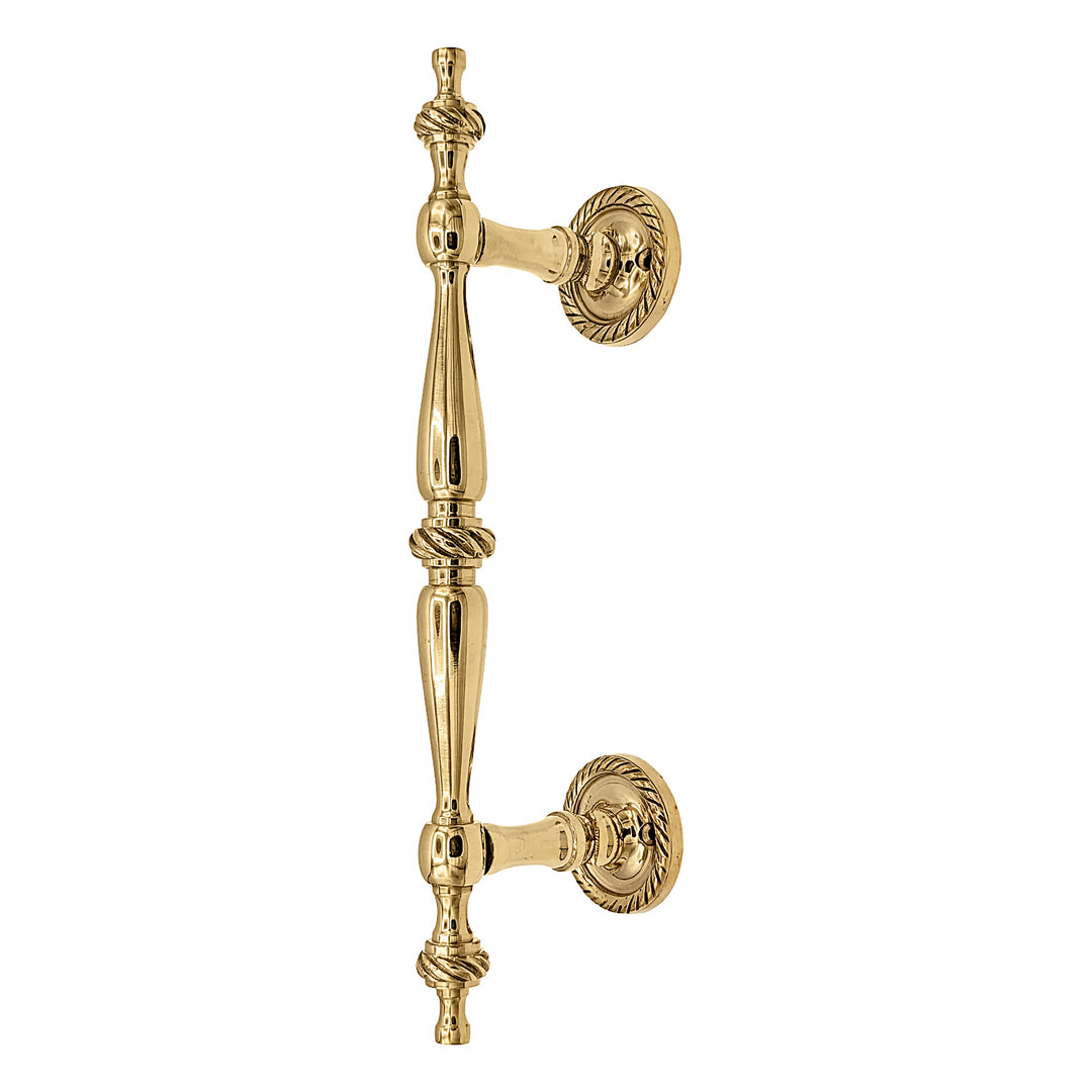 ##Antique Hardware## 9 1/2 Inch Overall (6 Inch C-C) Solid Brass Rope Style Handle (Several Finishes Available)
