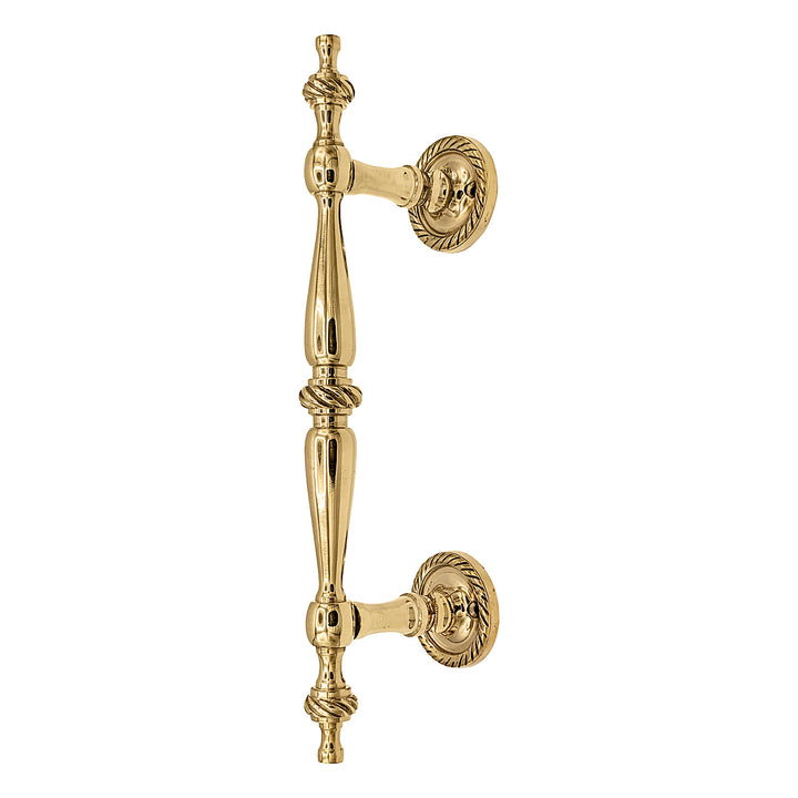 ##Antique Hardware## 9 1/2 Inch Overall (6 Inch C-C) Solid Brass Rope Style Handle (Several Finishes Available)
