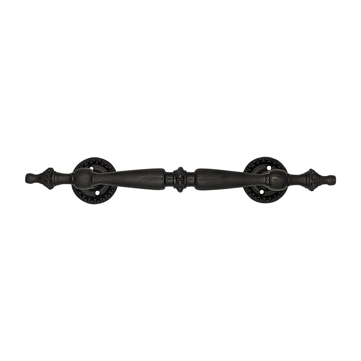 ##Antique Hardware## 9 3/4 Inch Overall (6 Inch C-C) Solid Brass Beaded Style Handle (Several Finishes Available)