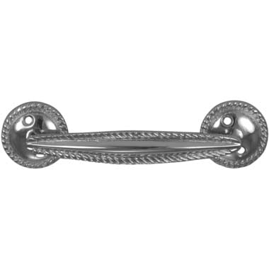 ##Antique Hardware## 5 Inch Overall (3.75 c-c) Georgian Rope Style Solid Brass Pull (Several Finishes Available)