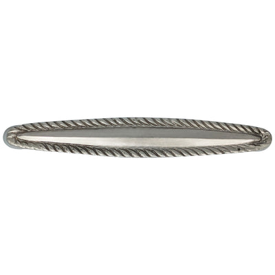 Antique Hardware 4 Inch Overall (3 3/4 Inch c-c) Solid Brass Georgian Roped Style Pull CABINET PULL