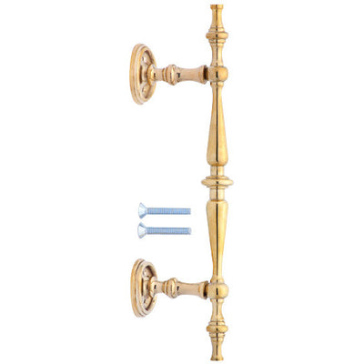 ##Antique Hardware## 9 1/2 Inch Solid Brass Traditional Door Pull
