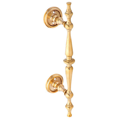 ##Antique Hardware## 9 1/2 Inch Solid Brass Traditional Door Pull