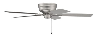 ##Antique Hardware## 52" Pro Plus Hugger in Brushed Nickel w/ Brushed Nickel/Greywood Blades