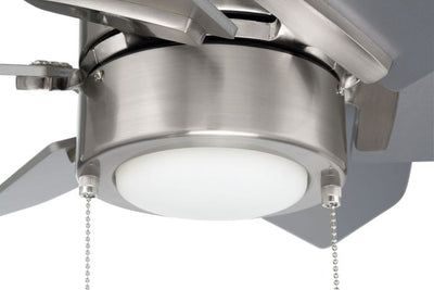 ##Antique Hardware## 24" Propel II in Brushed Polished Nickel w/ Brushed Nickel Blades