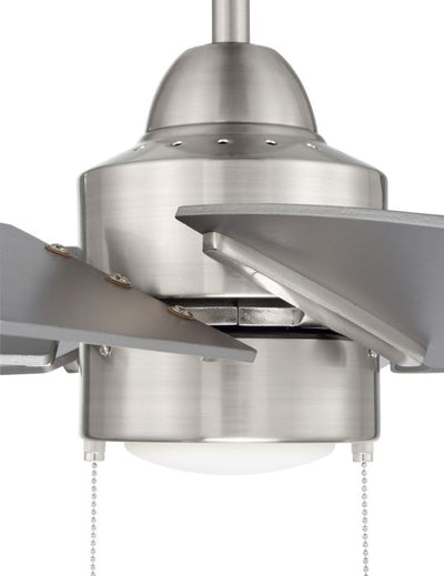 ##Antique Hardware## 24" Propel II in Brushed Polished Nickel w/ Brushed Nickel Blades