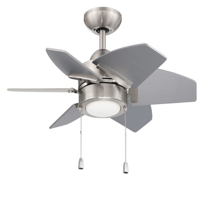 ##Antique Hardware## 24" Propel II in Brushed Polished Nickel w/ Brushed Nickel Blades