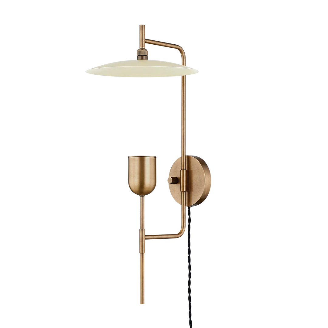 ##Antique Hardware## Manti Plug-In Sconce