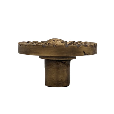 Antique Hardware 1 Inch Solid Brass Art Deco Style Round Cabinet and Furniture Knob CABINET KNOB