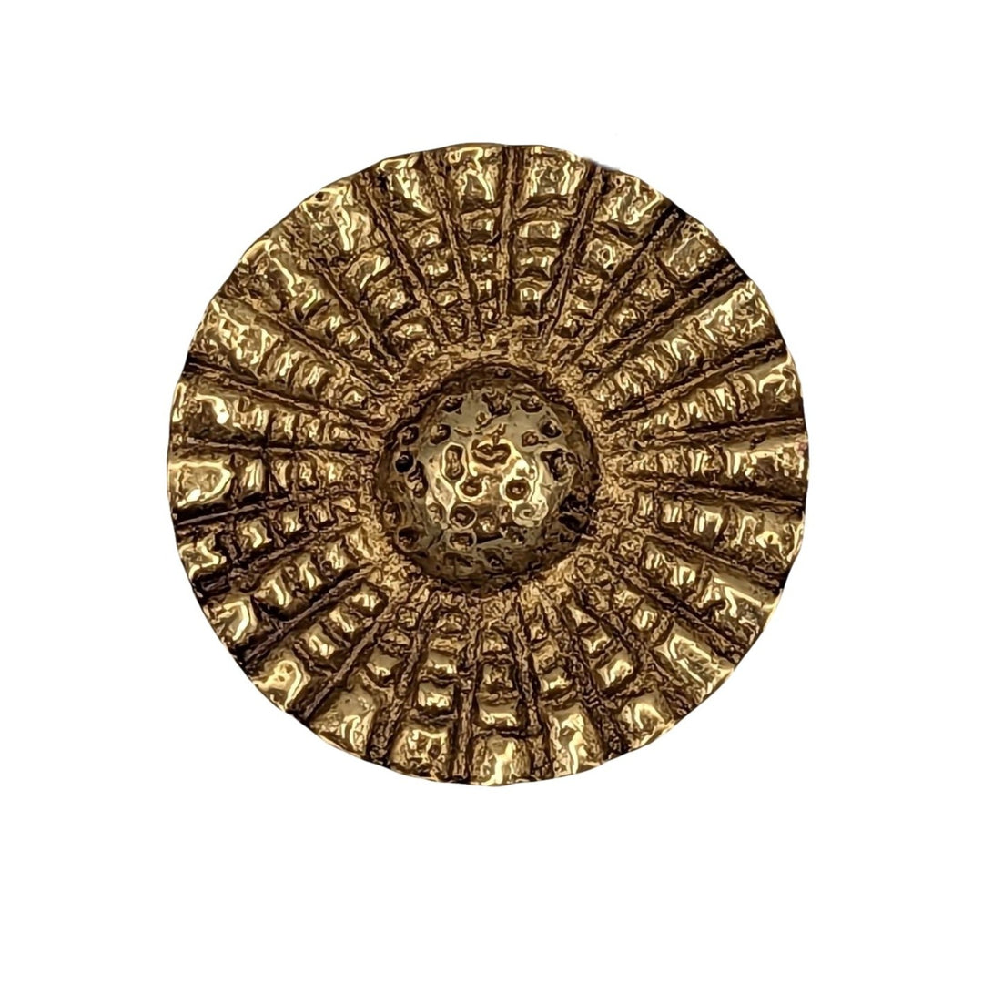Antique Hardware 1 Inch Solid Brass Art Deco Style Round Cabinet and Furniture Knob CABINET KNOB