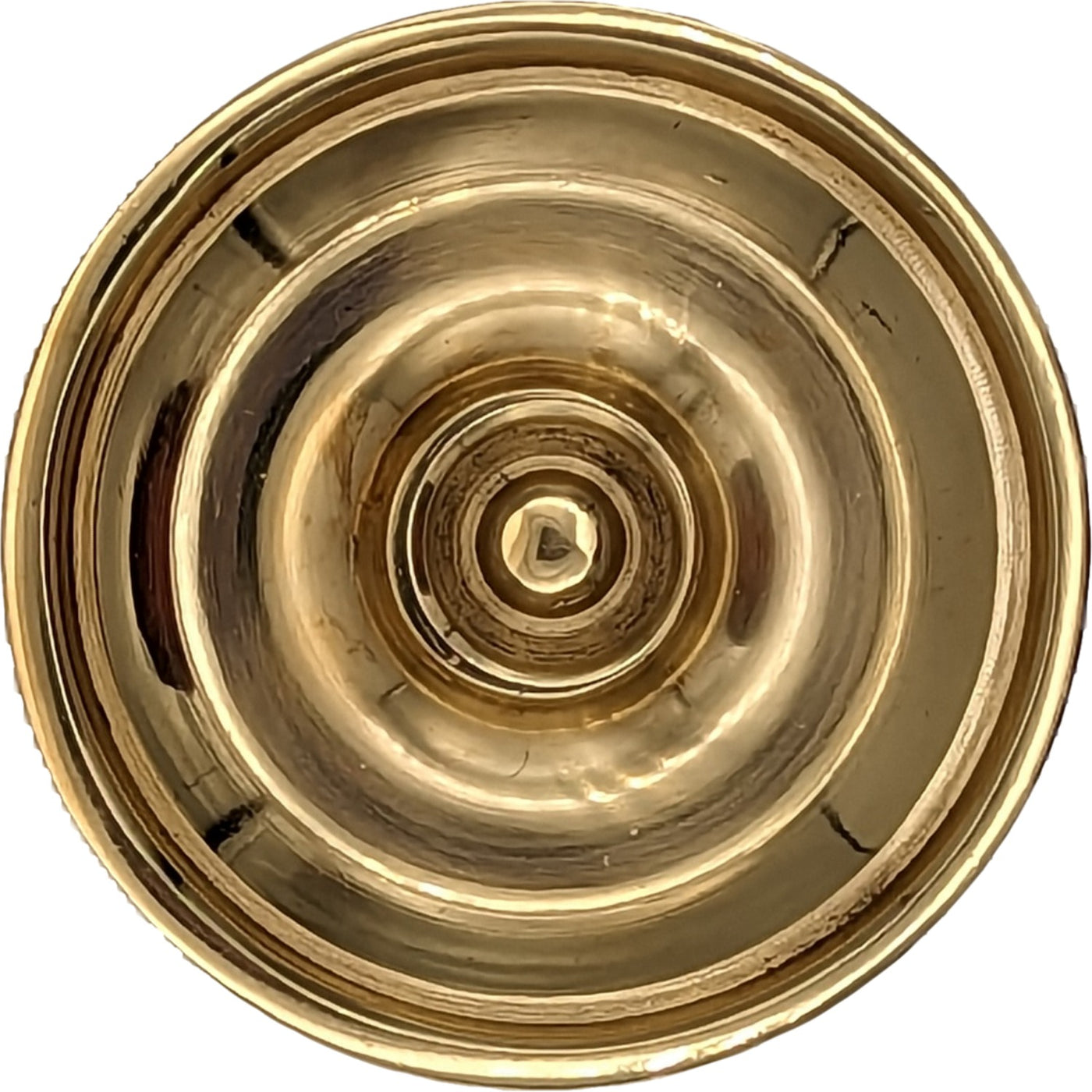 ##Antique Hardware## 2 5/8 Inch Modern Brass Round Disc Cabinet & Furniture Knob