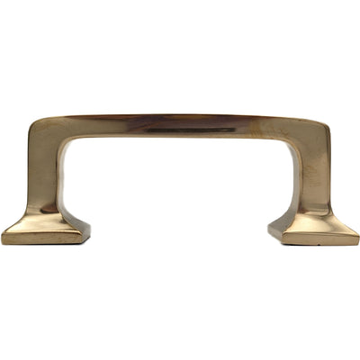 Antique Hardware 4 1/4 Inch Overall (3.25 Inch c-c) Solid Brass Square Traditional Pull CABINET PULL